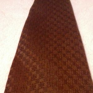 Men's Mitzi Cravat Brown Textured Clip On Tie